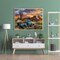 Rustic Farmhouse Barn Truck Diamond Painting Kit for Adults – 5D Full Drill DIY Flower Landscape Diamond Art Set, Round Gem Painting Craft for Home Wall Décor, 12 x 16 Inch